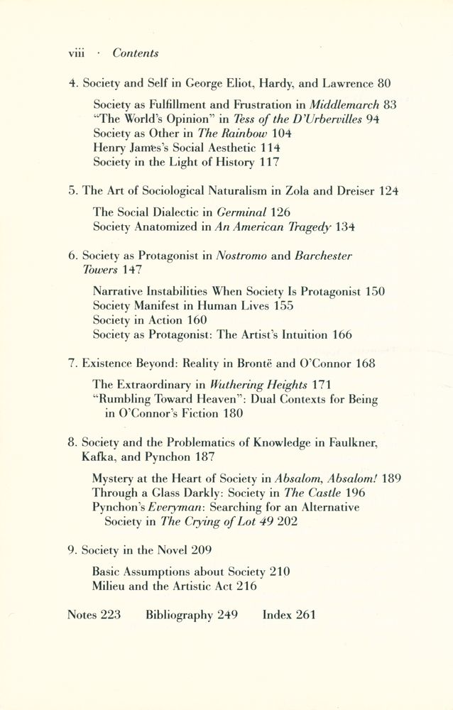 『Society in the Novel』 2