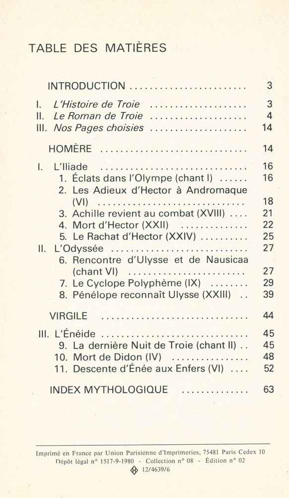 『le roman de troie : iliade odyssée énéide』 2