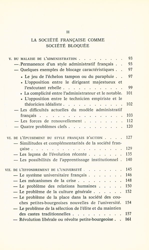 『La société bloquée』 4