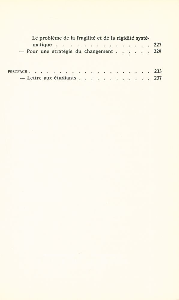 『La société bloquée』 6
