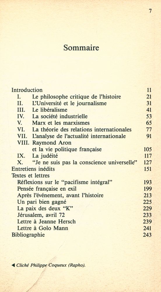 『Qui suis - je? : RAYMOND ARON』 2