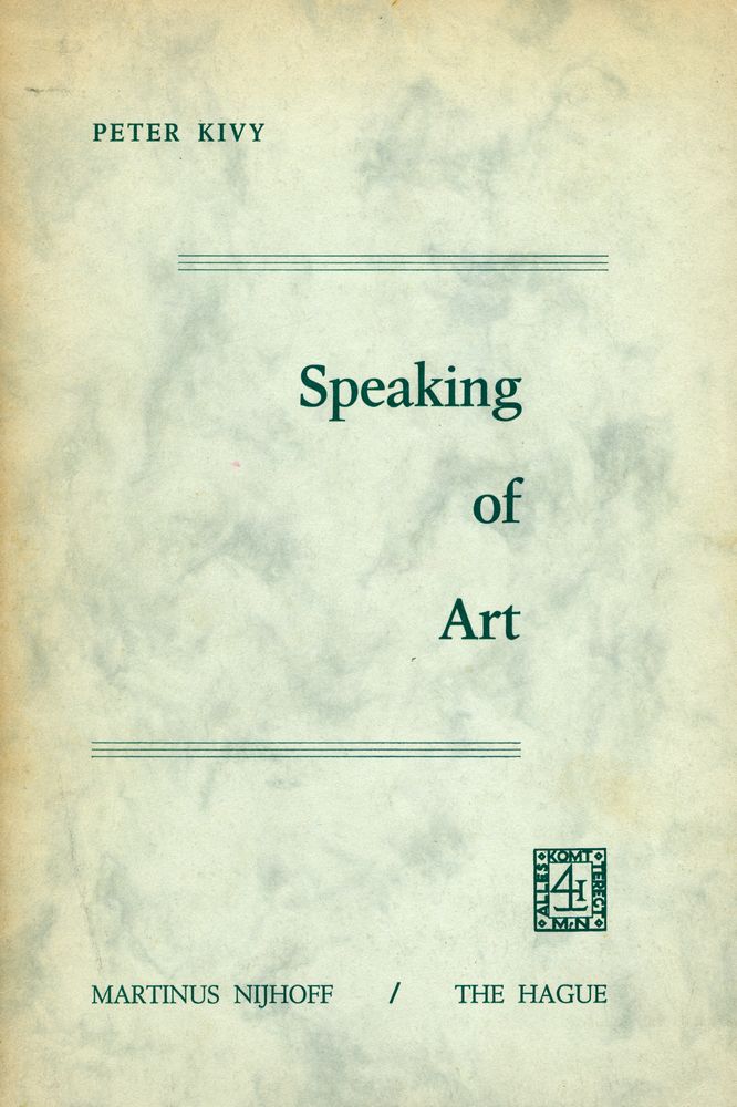 『Speaking of Art』 1