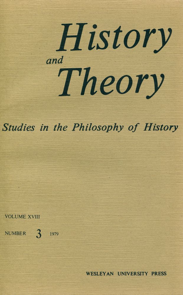『History & Theory』 18, 1979(1 - 4) 5