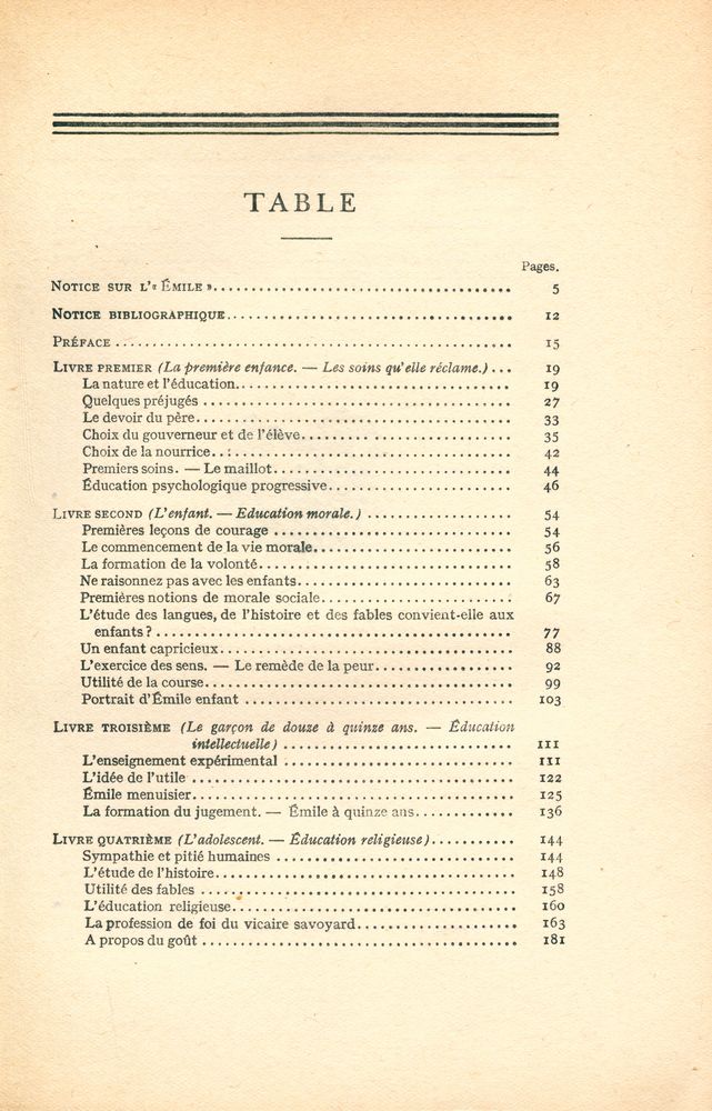 『ÉMILE ou DE L'ÉDUCATION』 2