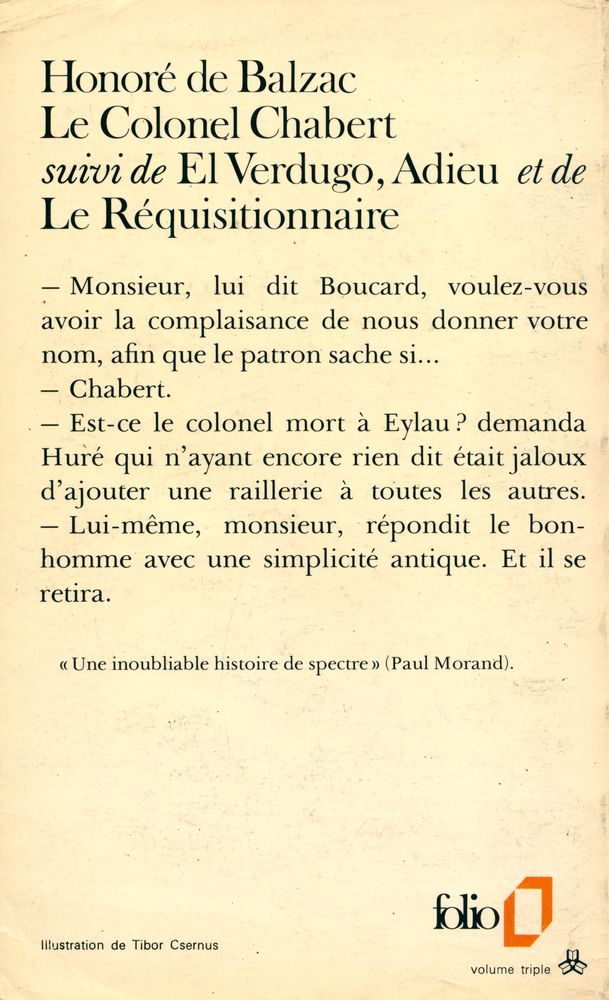 『Le Colonel Chabert : suivi de trois nouvelles』 3