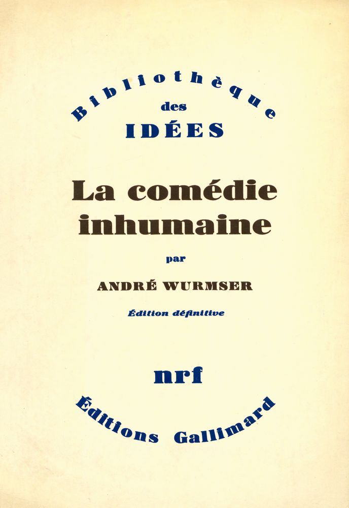 『La comédie inhumaine』 1