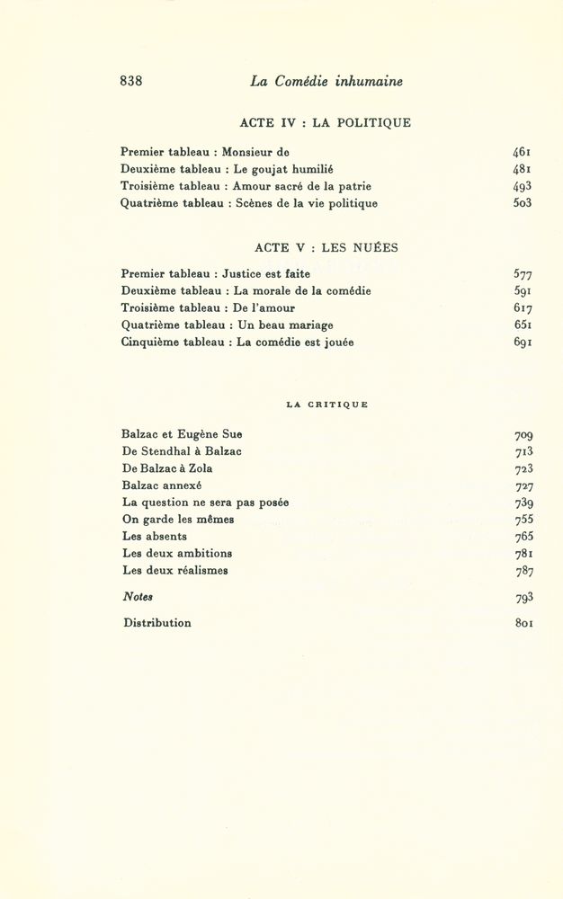 『La comédie inhumaine』 3