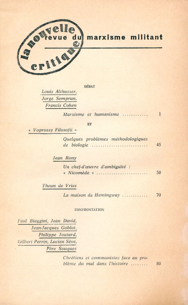 『la nouvelle critique』 164 MARS 1965 2