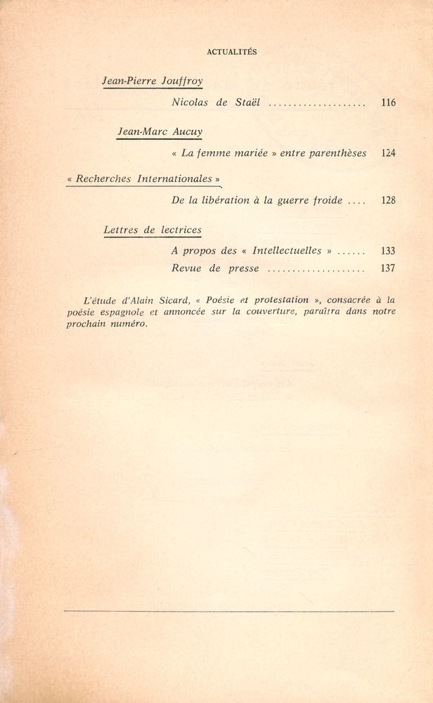 『la nouvelle critique』 164 MARS 1965 3