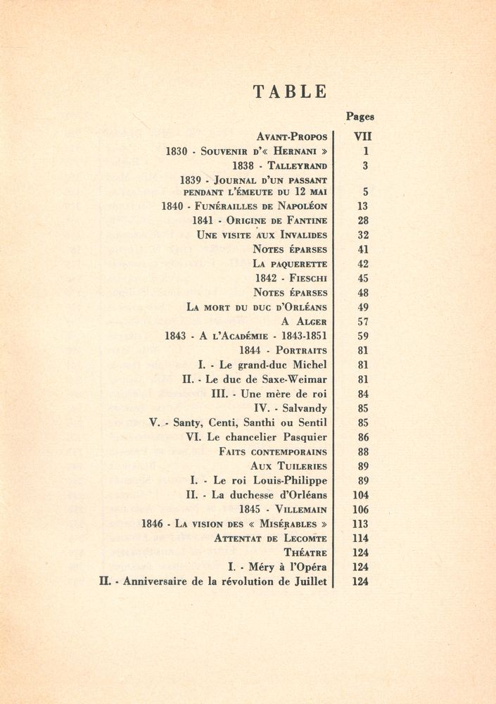 『CHOSES VUES : 1830 - 1854』 2