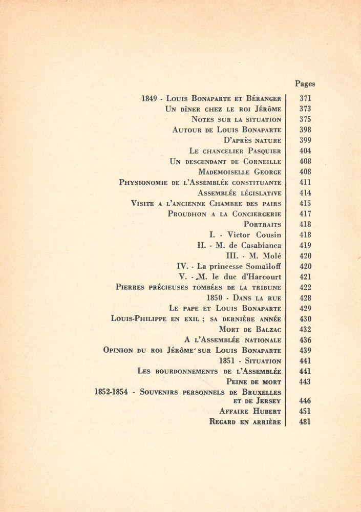 『CHOSES VUES : 1830 - 1854』 5