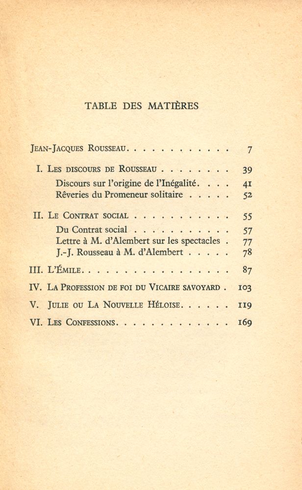 『LES PAGES IMMORTELLES DE J. - J. ROUSSEAU』 2