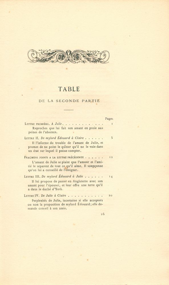『LA NOUVELLE HÉLOÏSE : SIXIÈME PARTIE』 2