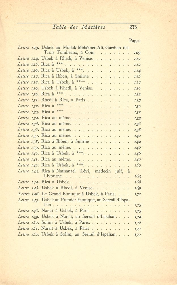 『LETTRES PERSANES : TOME SECOND』 4