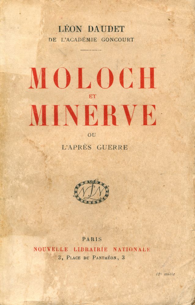 『MOLOCH ET MINERVE OU L'APRÈS GUERRE』 1