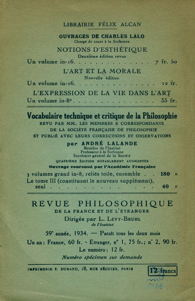 『L'ART ET LA MORALE』 3