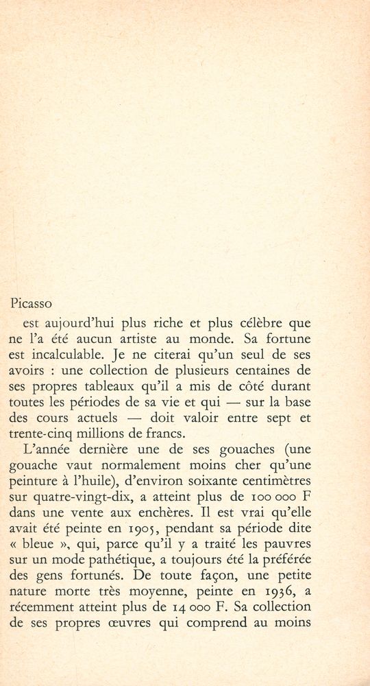 『REUSSITE ET ECHEC DE PICASSO』 2