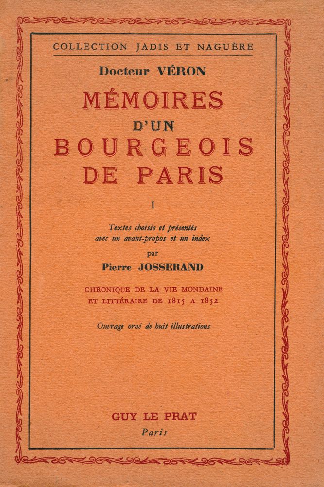 『MÉMOIRES D'UN BOURGEOIS DE PARIS Ⅰ』 1