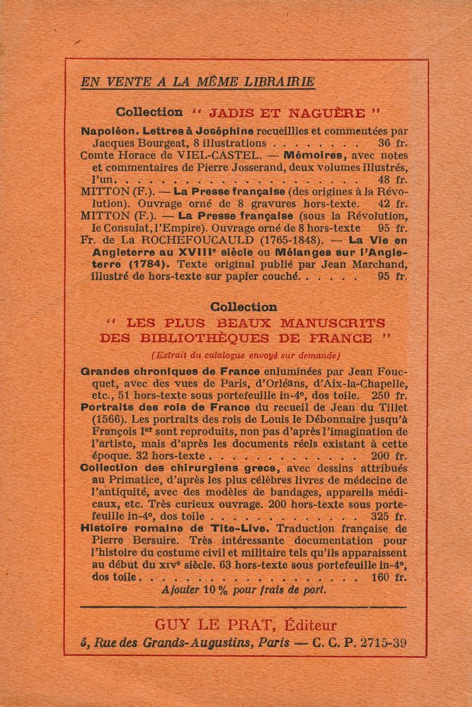 『MÉMOIRES D'UN BOURGEOIS DE PARIS Ⅰ』 3