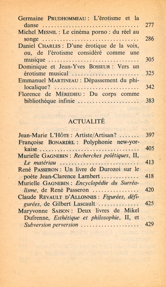 『Revue d'Esthetique』 1978 1/2 3