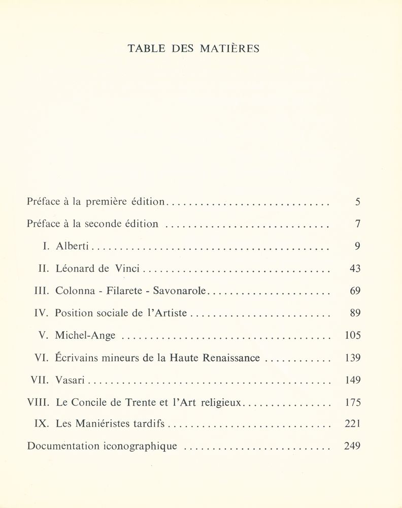 『la théorie des arts en italie de 1450 à 1600』 2