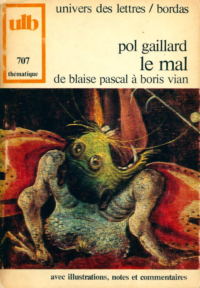 『le mal : de blaise pascal à boris vian』 1