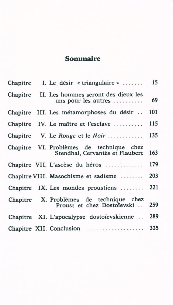 『Mensonge romantique et vérité romanesque』 2