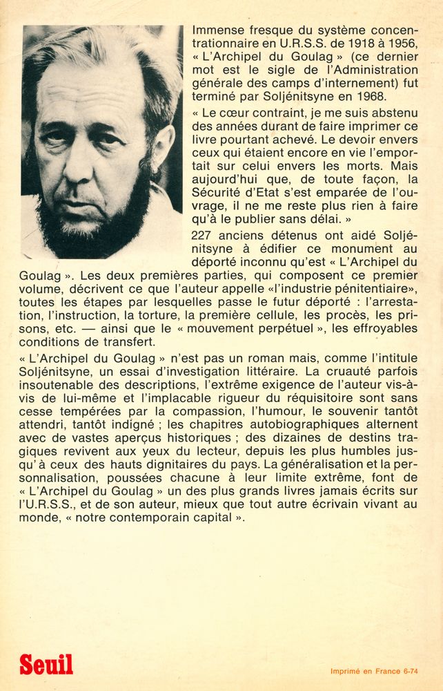『L'archipel du Goulag』 3