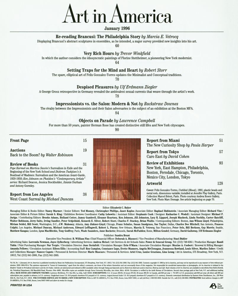 『Art in America』 January 1996 2