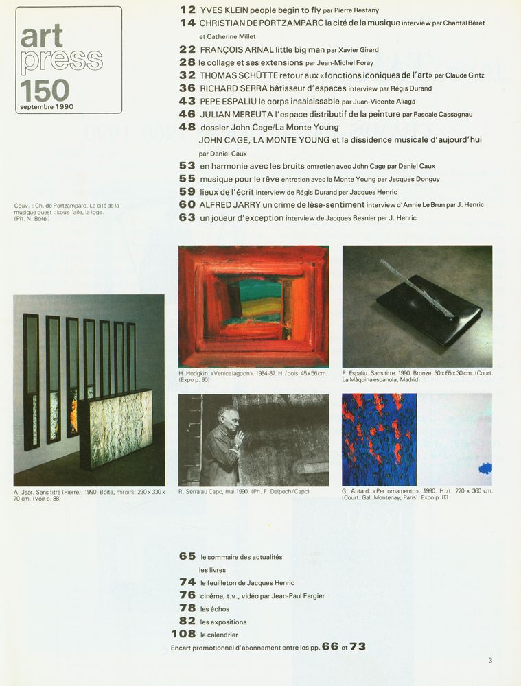 『art press』 150 SEPTEMBRE 1990 2