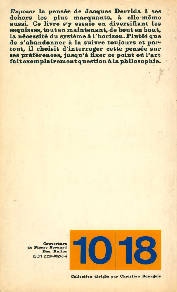 『Écriture et répétition : Approche de Derrida』  3