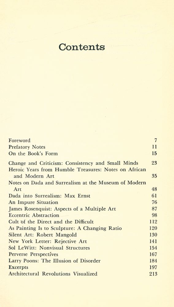 『Changing : essays in art criticism』 2