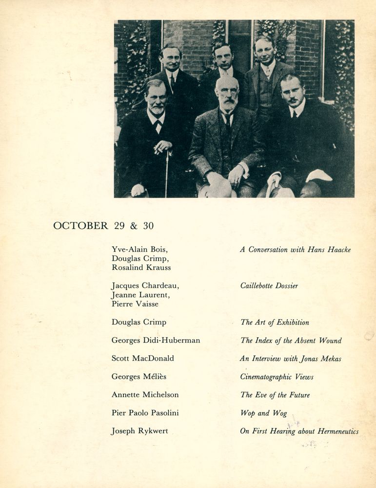 『OCTOBER』 28 Spring 1984 3