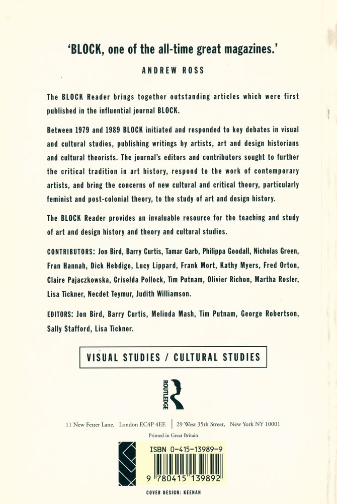 『The BLOCK READER in Visual Culture』 4