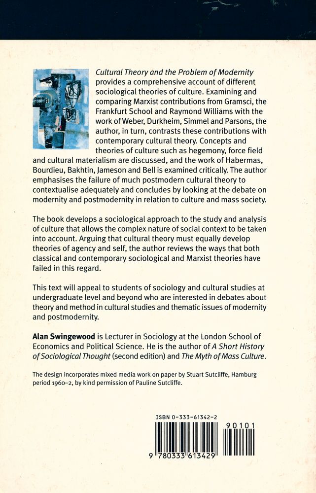 『Cultural theory and the problem of modernity』 5