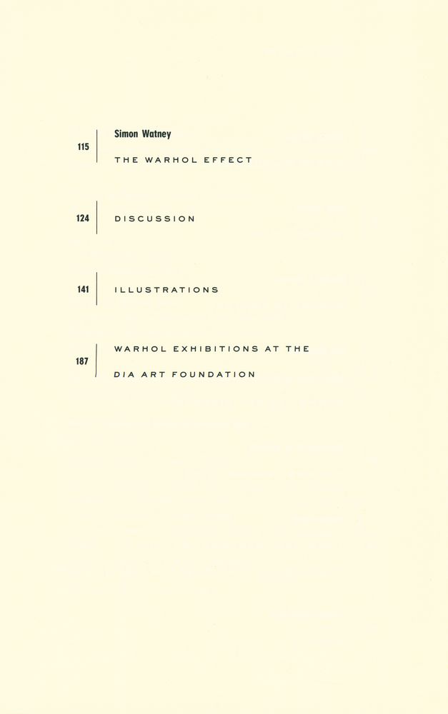 『Discussions in Contemporary Culture : The Work of Andy Warhol』 3