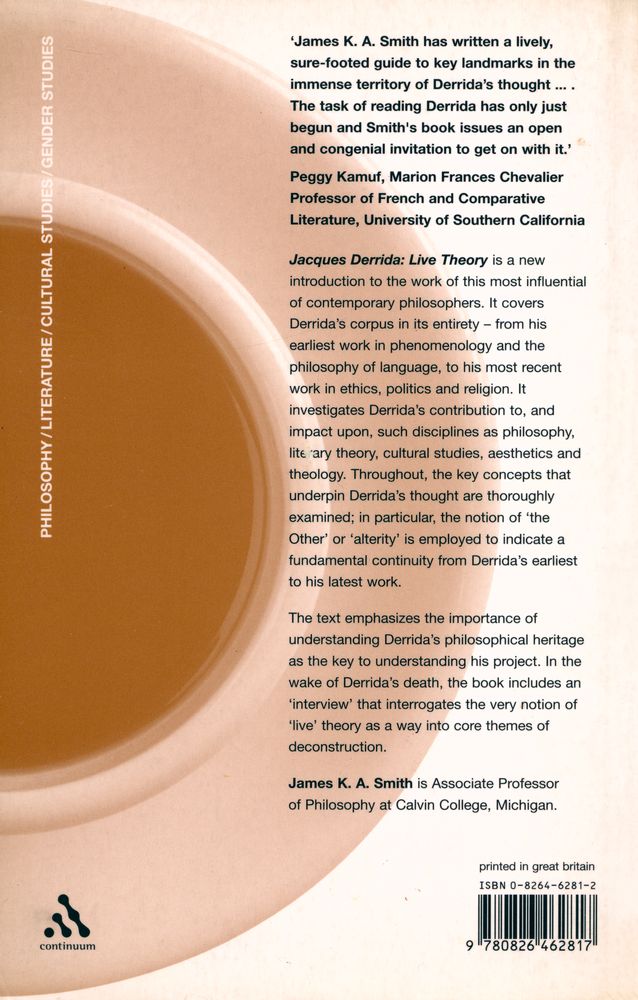 『Jacques Derrida: live theory』 5