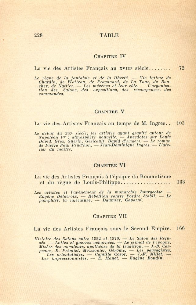 『La vie Familière et Anecdotique des ARTISTES FRANÇAIS DU MOYEN AGE A NOS JOURS』 3