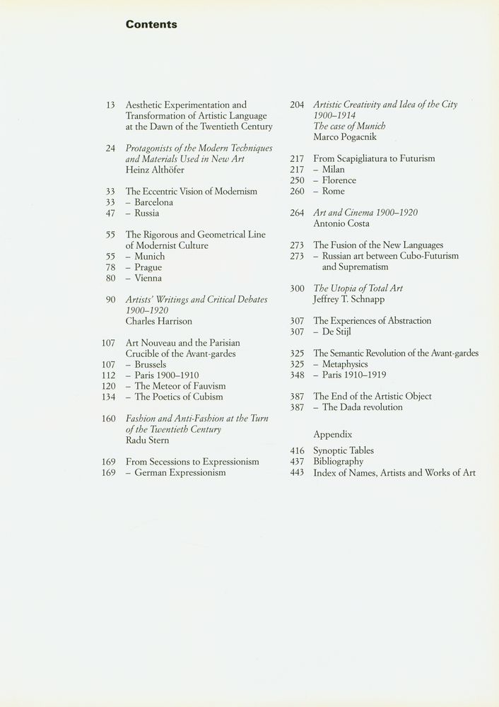 『1900-1919 : The Avant-garde Movements』 2