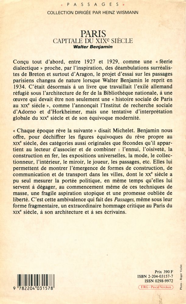 『PARIS : CAPITALE DU XIXe SIÈCLE』 4