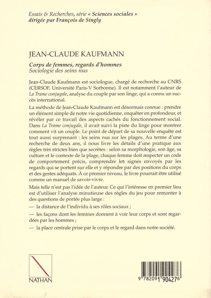 『CORPS DE FEMMES REGARDS D'HOMMES : Sociologie des seins nus』 6