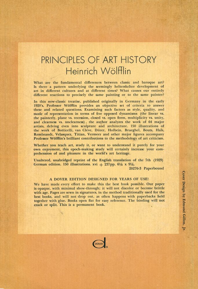 『PRINCIPLES OF ART HISTORY : The Problem of the Development of Style in Later Art』 4