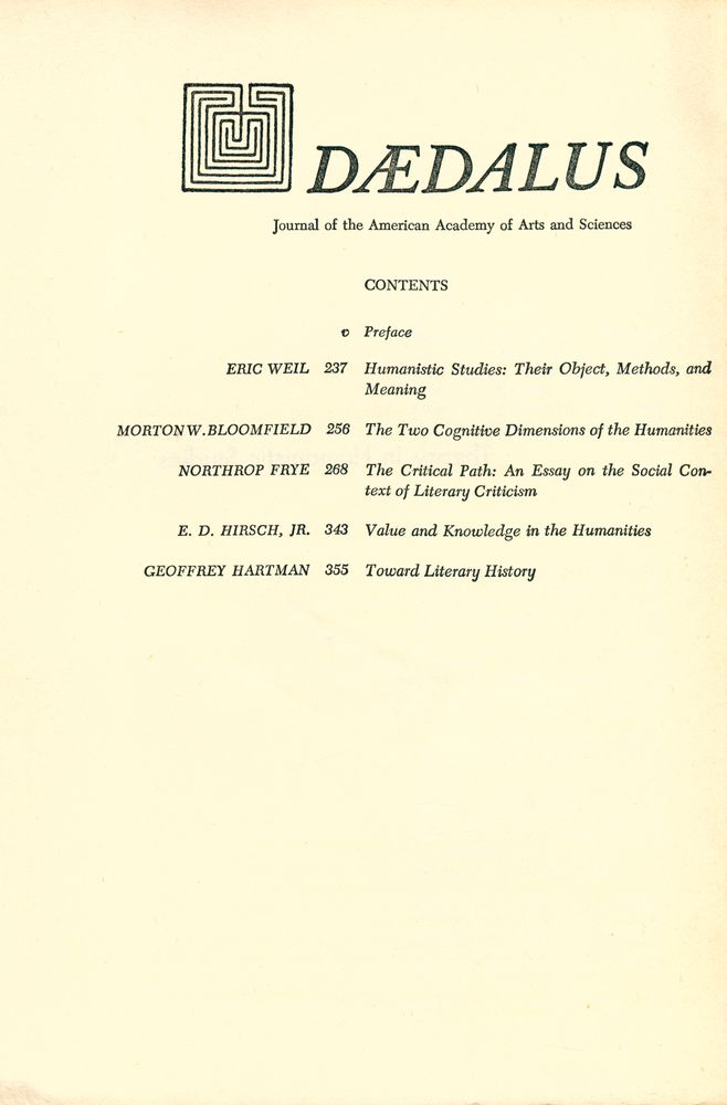 『DÆDALUS』 Spring 1970 2