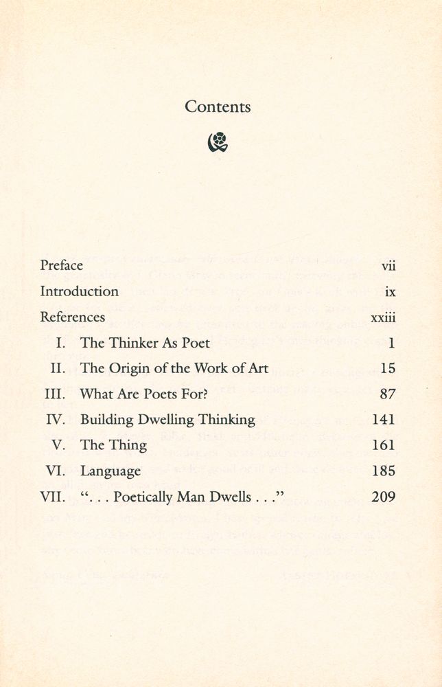 『POETRY, LANGUAGE, THOUGHT』 2