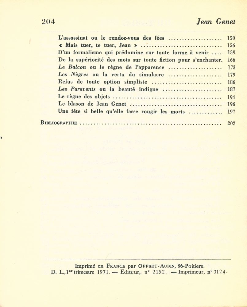 『Jean Genet : Poètes d'aujourd'hui』 3