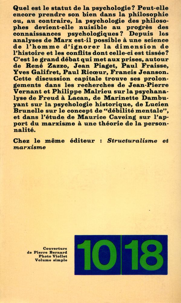 『Psychologie et marxisme』 3