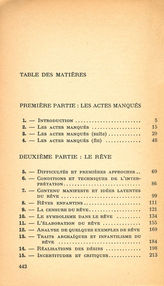 『INTRODUCTION A LA PSYCHANALYSE』 2