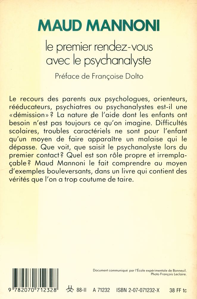 『le Premier rendez - vous avec le psychanalyste』 3