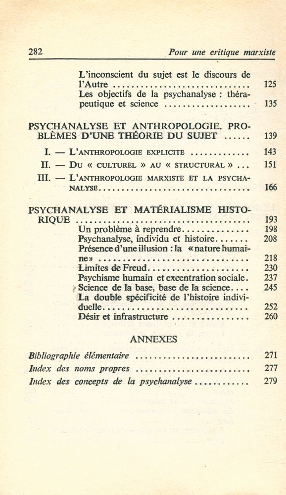 『POUR UNE CRITIQUE MARXISTE DE LA THÉORIE PSYCHANALYTIQUE』 3