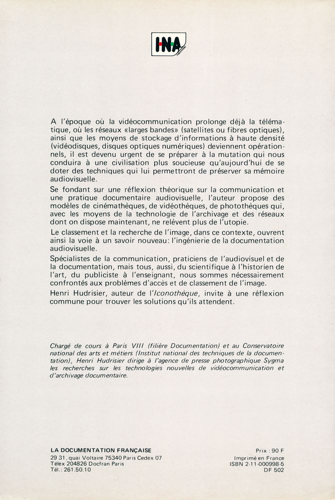 『L'ICONOTHÈQUE : documentation audiovisuelle et banques d'Images』 4